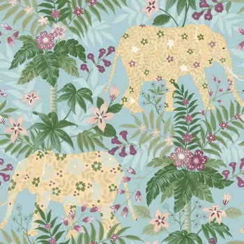 Tapeta Vliesová tapeta na zeď 18547, Flora Modrá