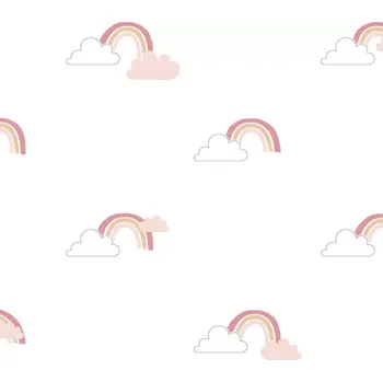 Tapeta Vliesová tapeta na zeď 13033, Mondobaby Bílá