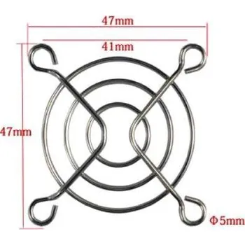 Síťový kabel Mřížka ventilátoru 50x50mm kovová