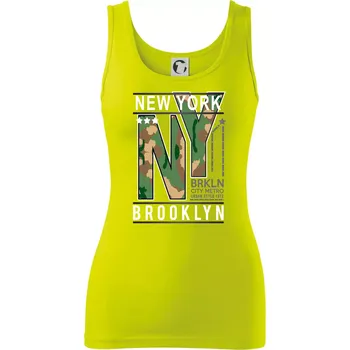 New York Brooklyn - maskáč - Dámské tílko - L ( Limetková )
