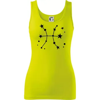 Souhvězdí - Pisces - Ryby - Dámské tílko - XS ( Limetková )