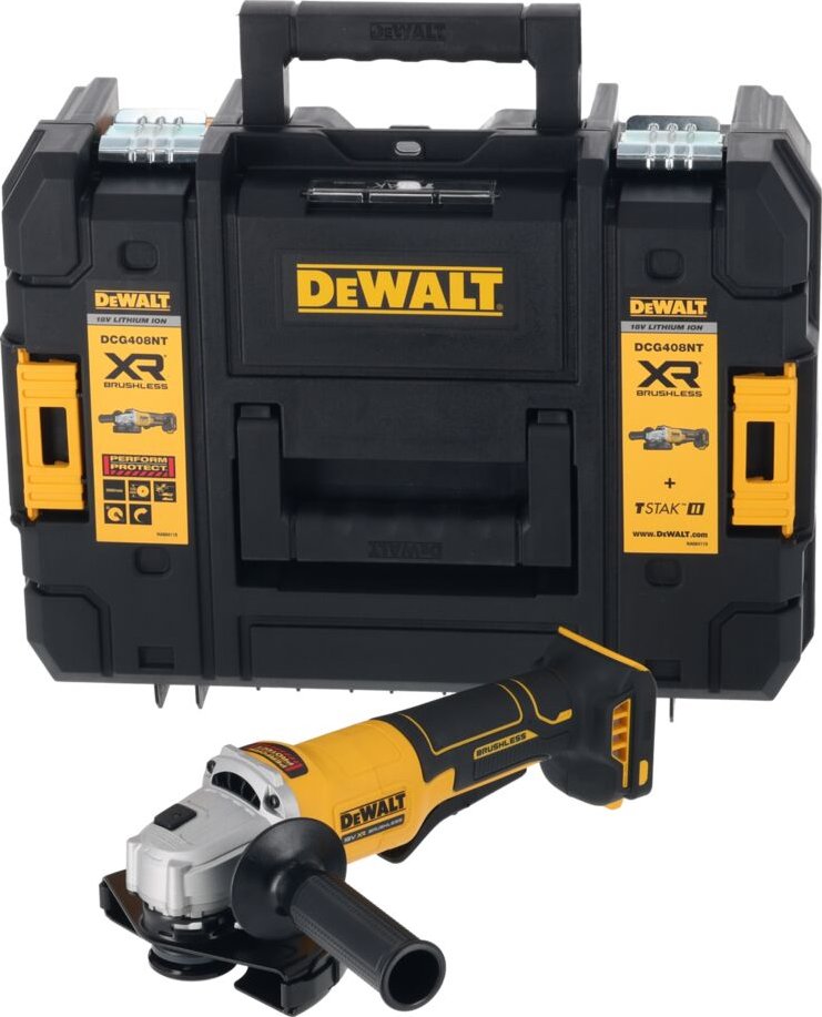 Aku bruska úhlová 125mm 18V XR DCG408NT DeWALT ( bez aku a nabíječky)