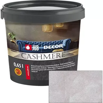 barva na zeď JUB Decor Cashmere 0,75L - Vnitřní dekorativní barva se sametovým efektem 523F