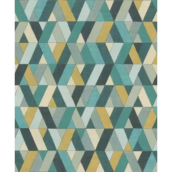 Tapeta Vliesová tapeta na zeď Rasch 536744, kolekce Barbara Home Collection II Krémová;Modrá;Zelená;Žlutá