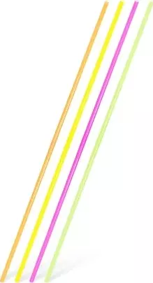 Slámky rovné XXL neon 100 cm, průměr 6,5 mm [100 ks] (znovu použitelná)