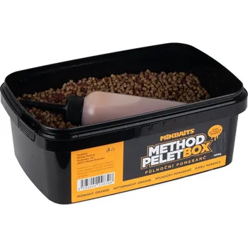 RC model letadla Mikbaits Method pelet box 400g + 120ml Activator Půlnoční Pomeranč Mikbaits Method pelet box 400g + 120ml Activator Půlnoční Pomeranč