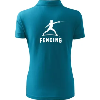 Fencing (šerm) - postava - Polokošile dámská Pique Polo - M ( Tmavý tyrkys )