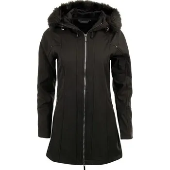 Dámský kabát Dámský softshellový kabát ALPINE PRO CRADA S Černá