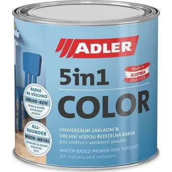 Lak na dřevo Adler 5in1-Color bílá- Univerzální vodou ředitelná barva Bílá 2,5L