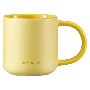 BUYDEEM Ceramic Mug 300 ml, model CD1018, color Mellow Yellow