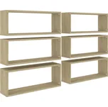 Nástěnné obdélníkové police 60 x 15 x…