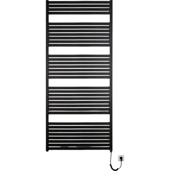 Radiátor Admiral Koupelnový radiátor QUADRA II, 600 × 1690 mm, 800 W, plochý, elektrický, černý KH-E 600/1690 -800W RAL 9005