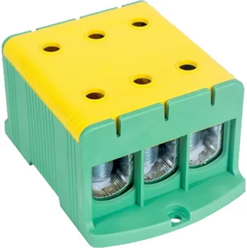 svorka FLEAL-240/3ZS rozvodná svorka odbočná 35-240mm, montáž na povrch, zeleno/žlutá