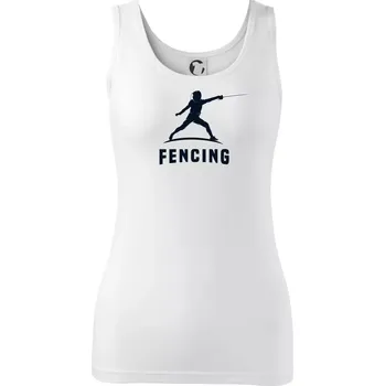 Dámské tričko Fencing (šerm) - postava - Dámské tílko - XL ( Bílá )
