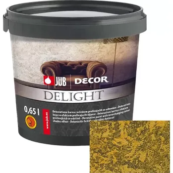 barva na zeď Dekorativní stěrka JUB Decor Delight Dark Gold 0,65L 519F