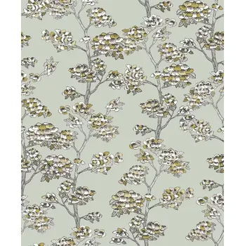 Tapeta Vliesová tapeta na zeď Caselio 102997032, květy, listy Šedá