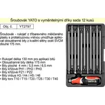 YATO YT-2797 Šroubovák s vyměnitelnými prodlouženými bity, sada 12 dílů