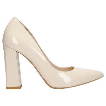 Dámské lodičky Béžové Dámské Pohodlné Lodičky Na Vysokém Podpatku Wojas 3503934 39,5