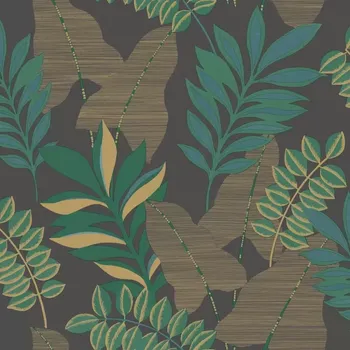 Tapeta Vliesová tapeta na zeď Caselio 102329779 ESCAPADE Černá;Zelená