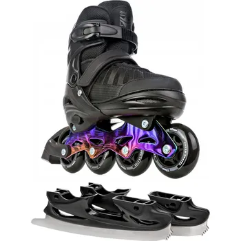 Sport Brusle 2v1 Raven Oxen Neo Chrome ABEC9 Velikost bruslí: EU 38-42, Typ nože: Pánský (hokejový)