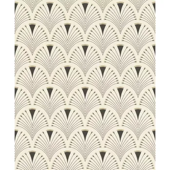 Tapeta Vliesová tapeta Rasch 433210, kolekce Modern Art, 53 x 1005 cm Černobílá