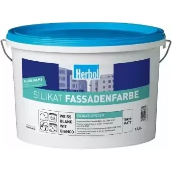 Fasádní barva Fasádní barva Herbol Silikat Fassadenfinish - Bílá 5L