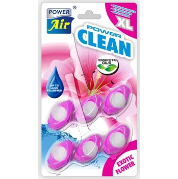 WC čistič POWER AIR Power Clean WC blok Exotic Flower 2 ks
