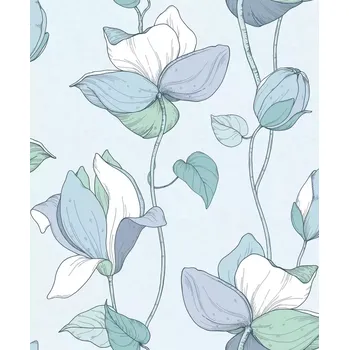 Tapeta Vliesová tapeta na zeď MA947473, Flora Modrá;Zelená
