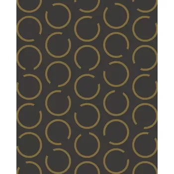 Tapeta Vliesová tapeta na zeď Caselio 102909028, grafická černá, zlatá Černá;Zlatá