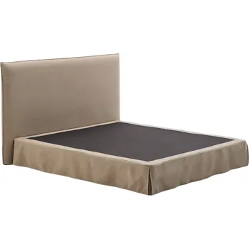 Postel Béžová dvoulůžková postel s čelem Kave Home Jaira 180 x 200 cm