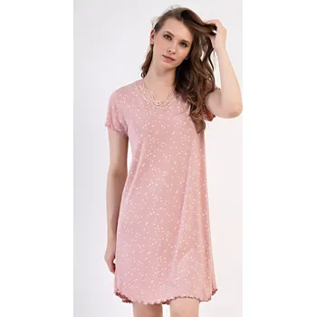 Dámské noční prádlo Dámský župan krátký Sarah lososová 3XL