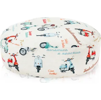 Taburet Zahradní podnožka NYLON dekorativní taburet MODRÁ