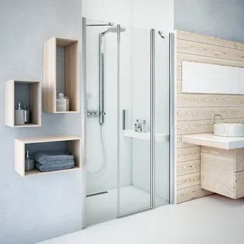 Sprchové dveře Roth TOWER LINE TBD+TDO1 Jednokřídlé sprchové dveře s univerzálním bočkem pro instalaci do niky 90 cm