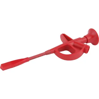 Krokosvorka KS Tools 150.1669 bezpečnostní krokosvorka, konektor 4 mm, červená