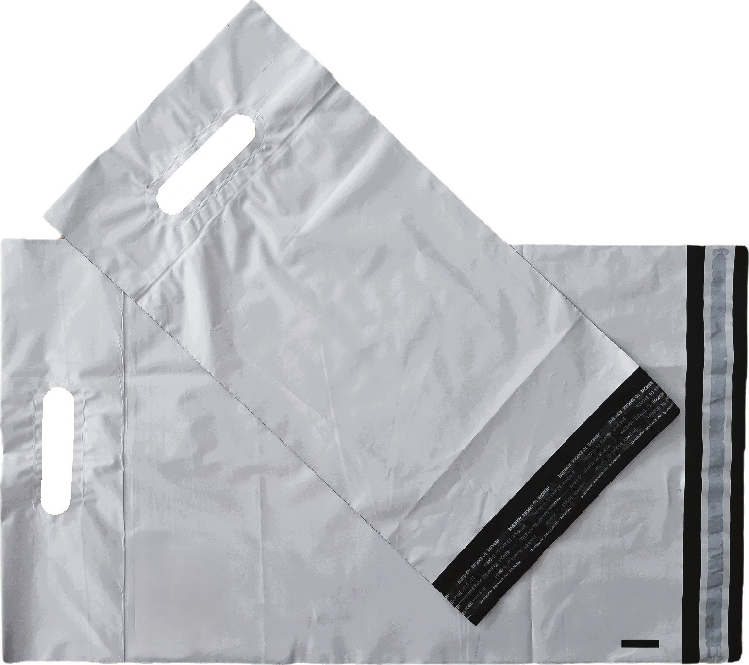 EKO plastové poštovní obálky bílé s uchem 360 x 550 + 80 mm samolepící - 100ks
