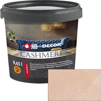 barva na zeď JUB Decor Cashmere 0,75L - Vnitřní dekorativní barva se sametovým efektem 525F