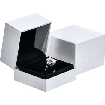 Dárková krabička Zlatnictví Helios Bílá krabička na prsteny