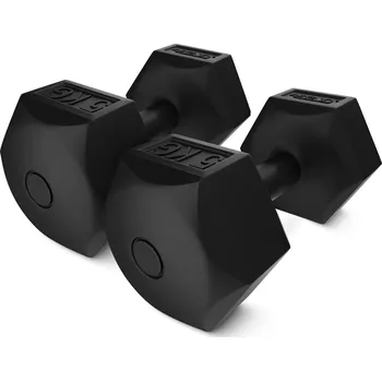 4FIZJO Bitumenové činky 4FIZJO 2*5kg ČERNÁ