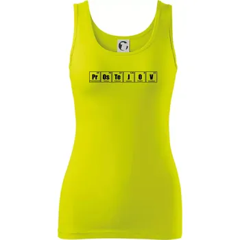 Dámské tričko Periodická tabulka Prostějov - Dámské tílko - XS ( Limetková )