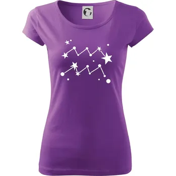 Dámské tričko Souhvězdí - Aquarius - Vodnář - Dámské triko Pure - 2XL ( Fialová )