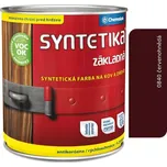 Chemolak SYNTETIKA S 2000 U červenohnědá - Základní barva na dřevo i kov Červenohnědá 0,6L
