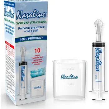 Nosní sprej Nasaline Systém na výplach nosu 10 ks