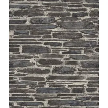 Tapeta 863437 Vliesová tapeta na zeď Rasch, kolekce Tapetenwechsel 53 x 1005 cm Černá;Šedá