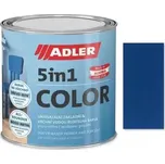 Adler 5in1-Color 0,75L - Univerzální vodou ředitelná barva, předmíchané odstíny 05 - Modrá (RAL 5010)