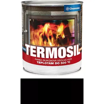 barva na kov Chemolak K 2010 Termosil speciál černá - Silikonová barva odolná do 500°C 0,3l černá