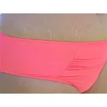 Ebbie Spodní díl dámských plavek – zvýšené bokovky – lososové s řasením na straně Velikost: 00M, Kalhotky: zvýšené bokovky