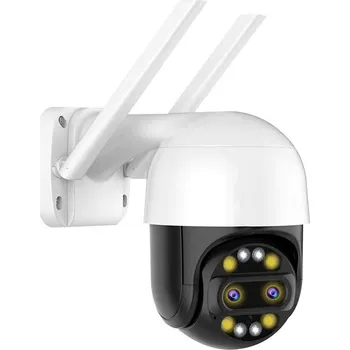 IP kamera P2P smart PTZ otočná IP kamera OEM XM-402 8MPx (2x4MPx) 8xzoom black, 2 objektivy