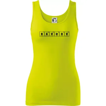 Dámské tričko Periodická tabulka Havířov - Dámské tílko - 2XL ( Limetková )
