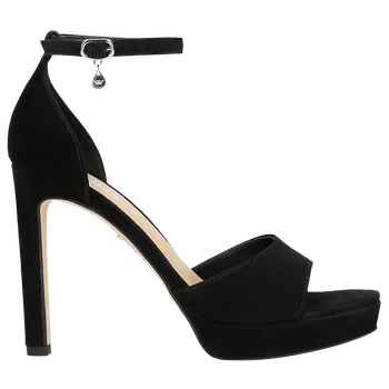 Dámské sandále Luxusní Dámské Sandály Na Jehlovém Podpatku Z Černé Kůže Wojas 7615261 36