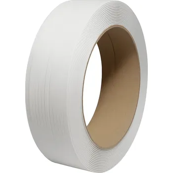 Lepicí páska PP vázací páska 12x0,8 mm/návin 2000 m/dutinka 406 mm/bílá